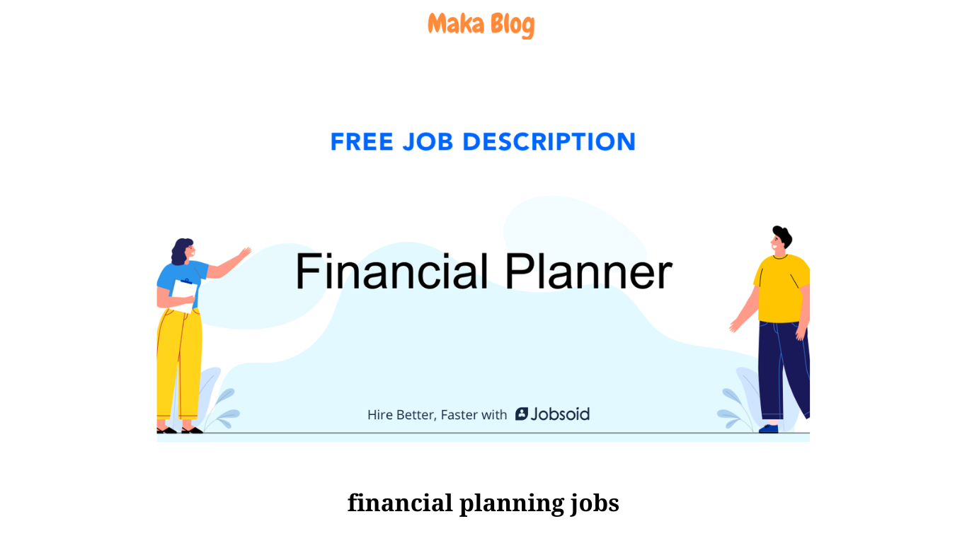 financial planning jobs